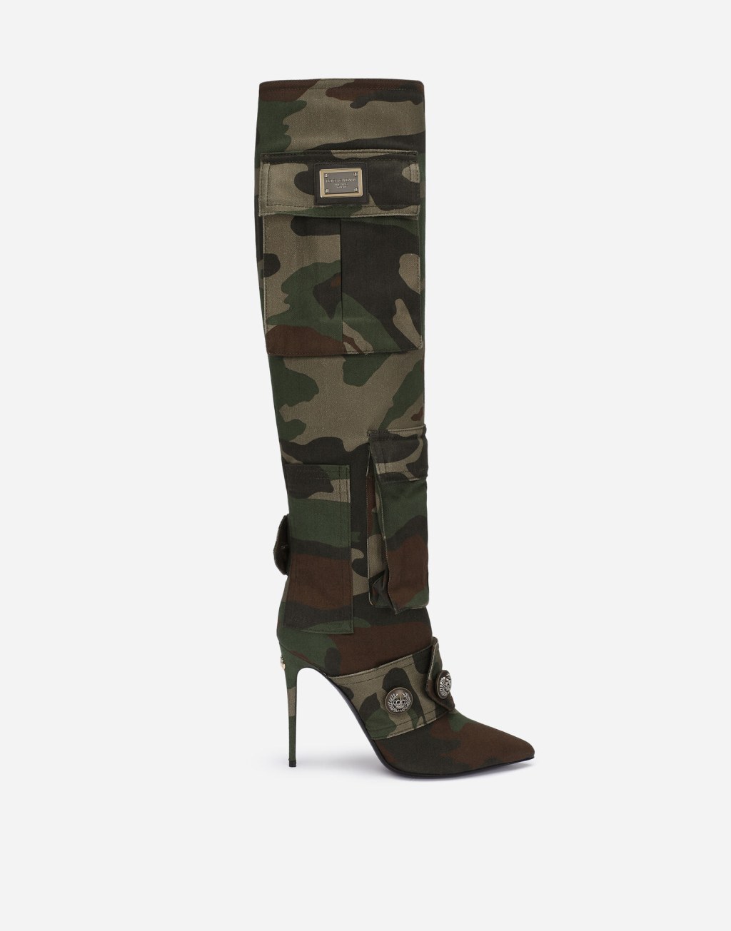 dolce and gabbana camouflage boots - Camouflage patchwork boots in Multicolor for Women  Dolce&Gabbana®