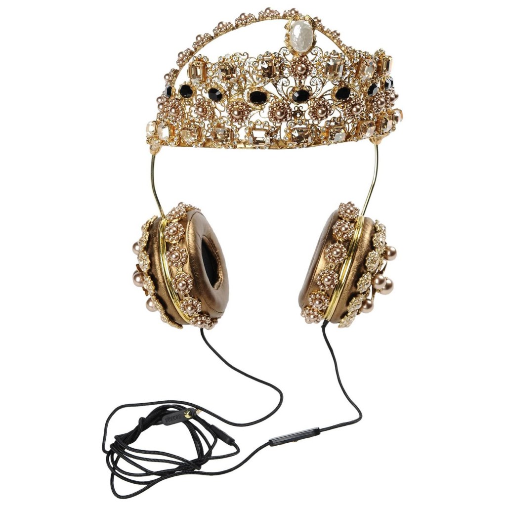 dolce and gabbana headphones - Dolce & Gabbana Gold Crown Headphones Seen On Rita Ora X Rihanna SOLD OUT  In h