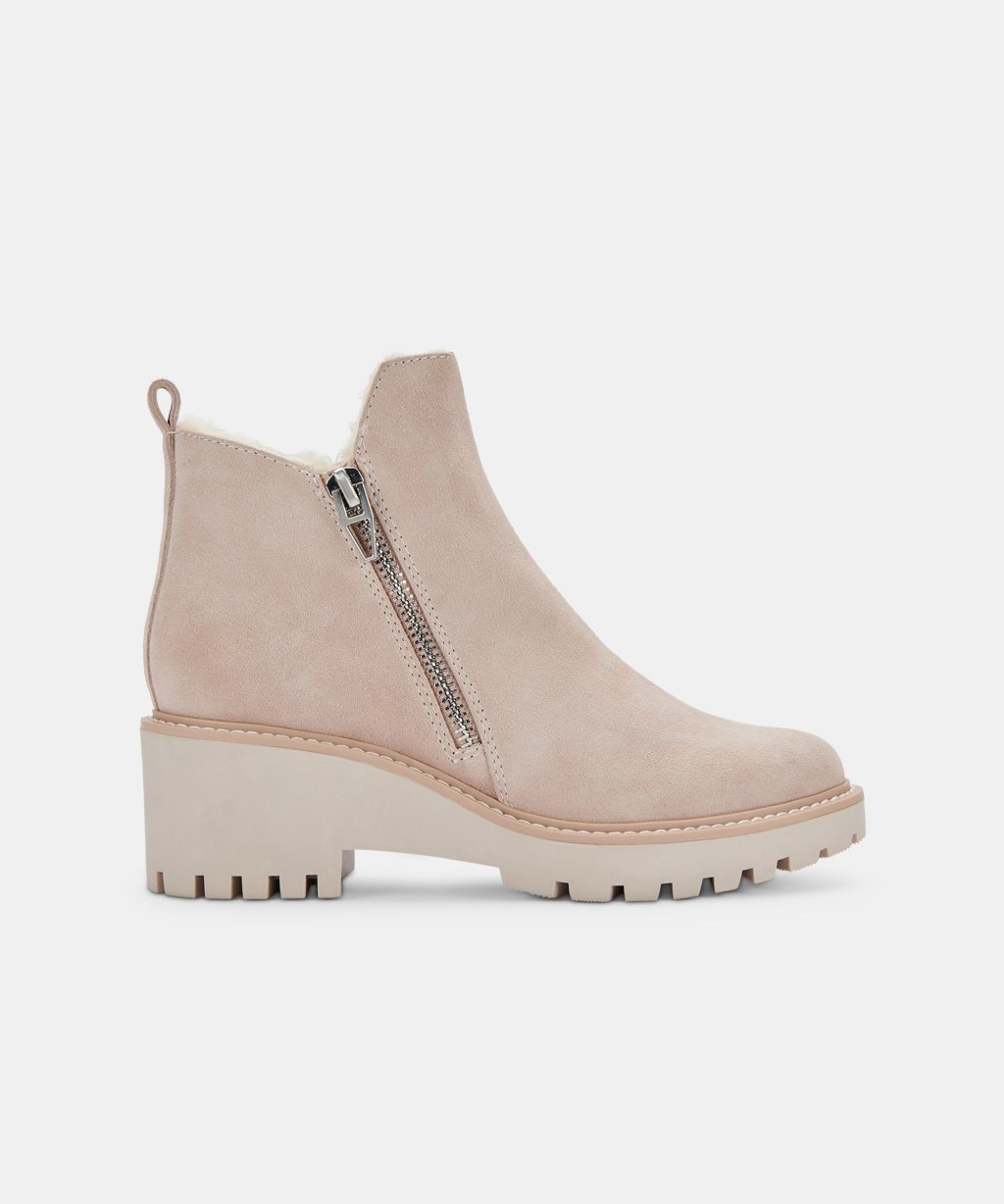 dolce vita hollyn - HOLLYN BOOTIES NATURAL SUEDE