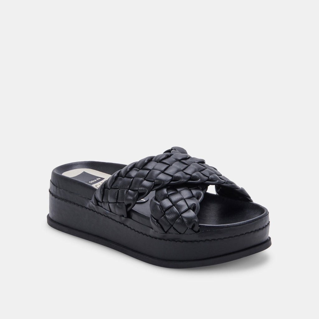 dolce vita wrenly platform sandals - WRENLY SANDALS BLACK STELLA – Dolce Vita